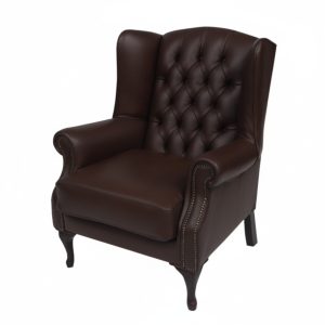 Warwick Wingback Leather Chair - Deep Buttoned