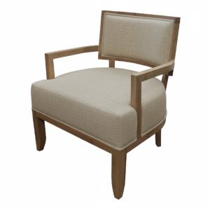 Belvoir Art Fabric Chair - Oak