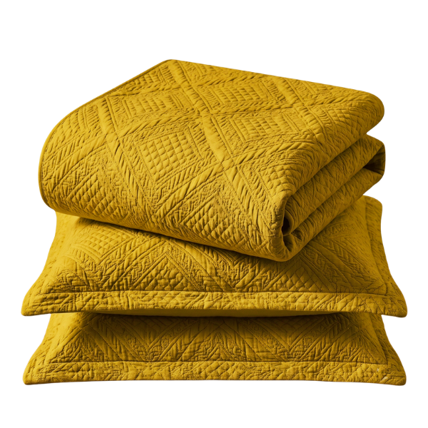 Simon Baker Istanbul Bedspread - Mustard Folded