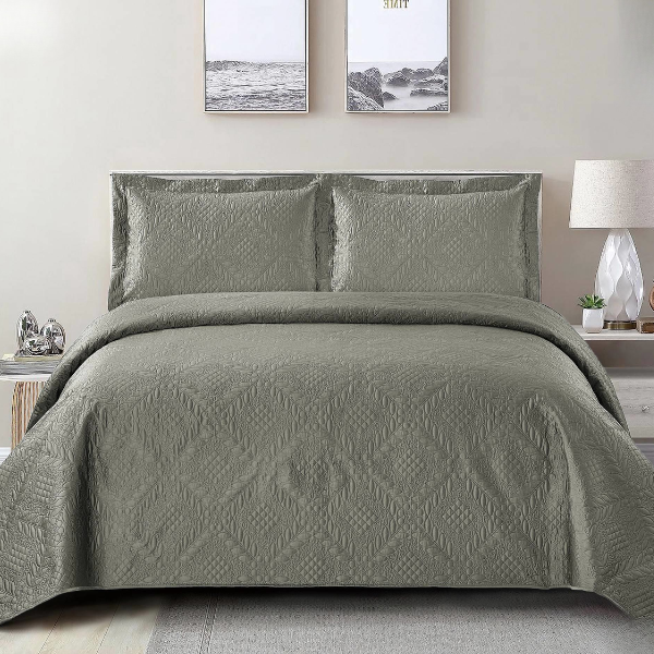 Simon Baker Istanbul Bedspread - Platinum