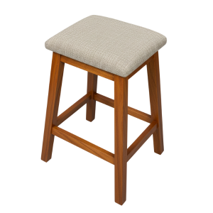 Ashton Bar/Nook Fabric Chair - Kiaat