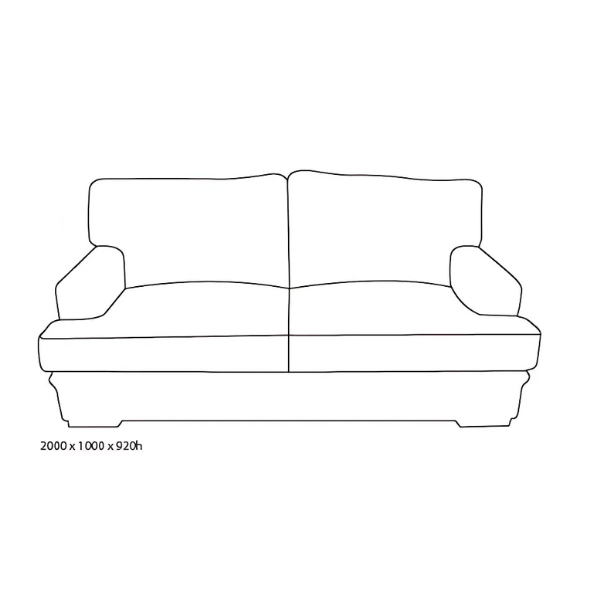 Assend Leather Couch Drawing