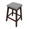 Ashton Mahogany and Fabric Bar Nook Chair