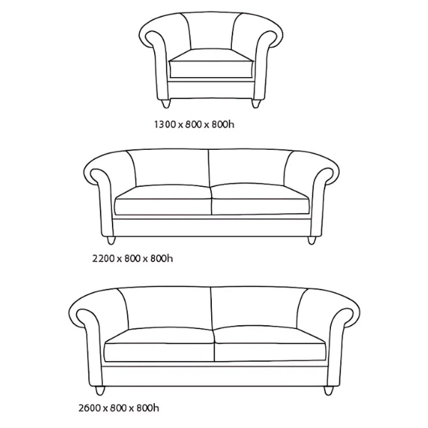 Libelle Leather Couch Drawing