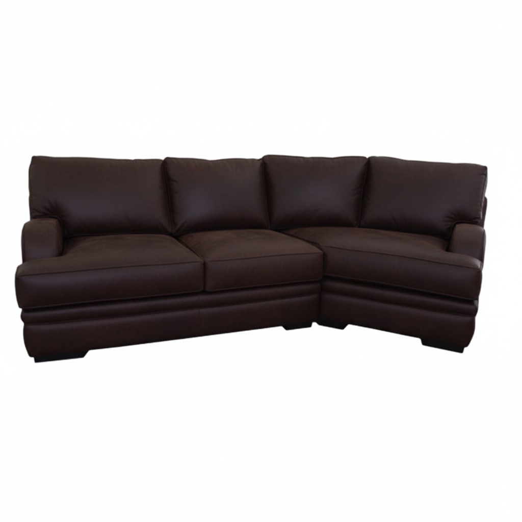 Korgi Leather Half Corner Couch