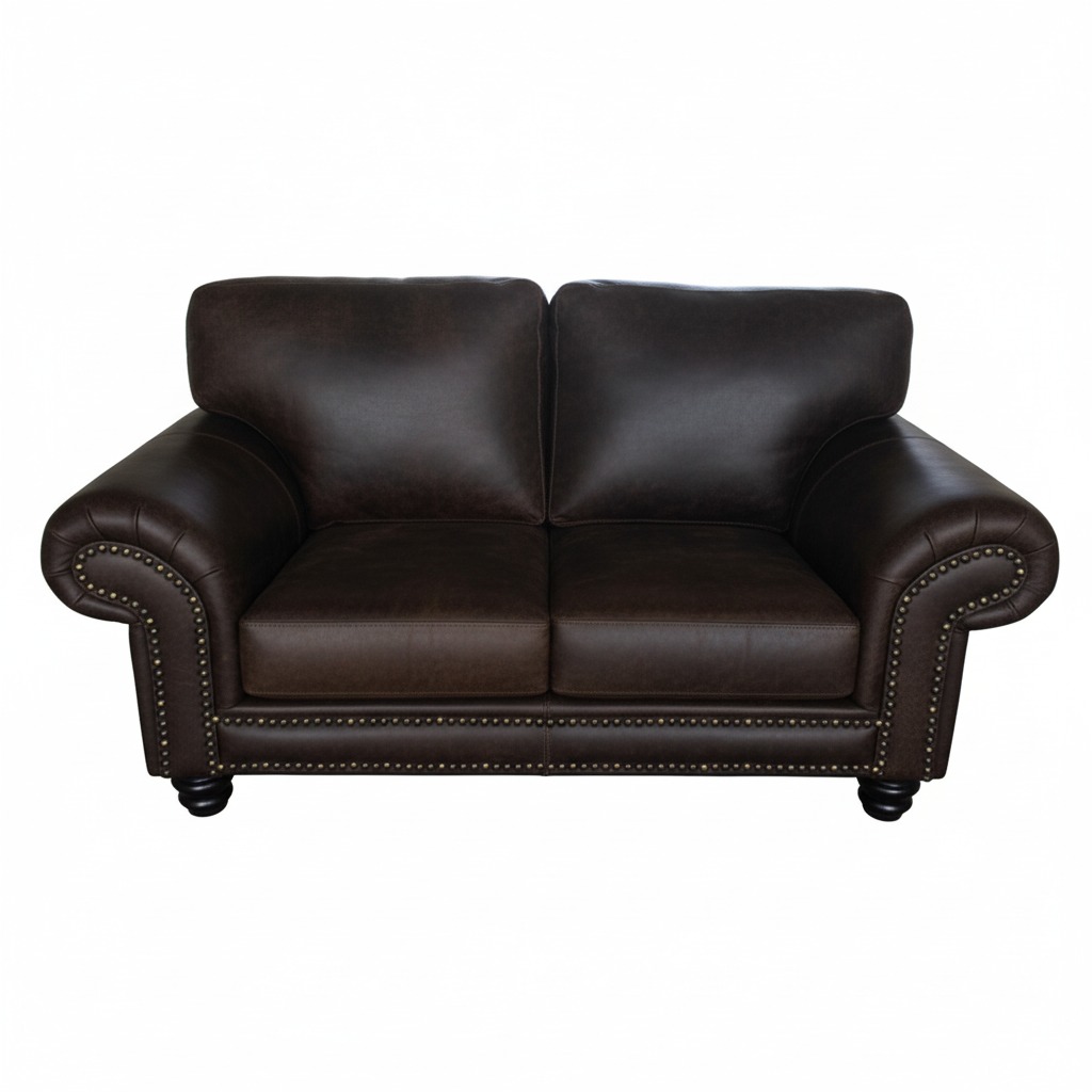Omar Leather Couch