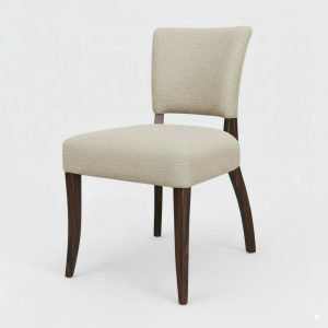 Peer Fabric Chair - Mahogany