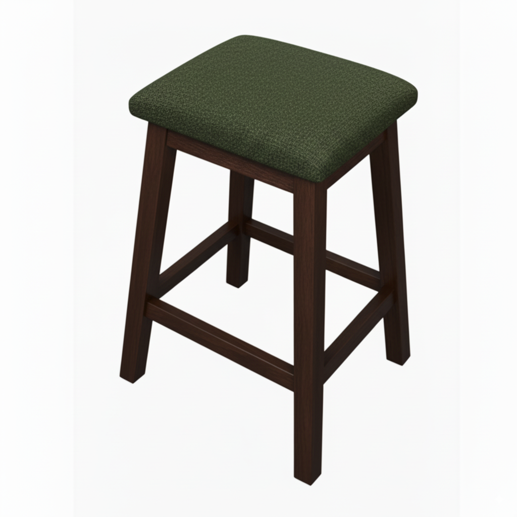 Ashton Mahogany and Fabric Bar Nook Chair