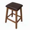 Ashton Oak and Leather Bar Nook Chair