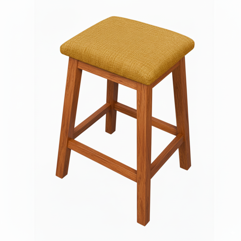 Ashton Kiaat and Fabric Bar Nook Chair