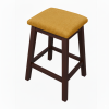 Ashton Mahogany and Fabric Bar Nook Chair
