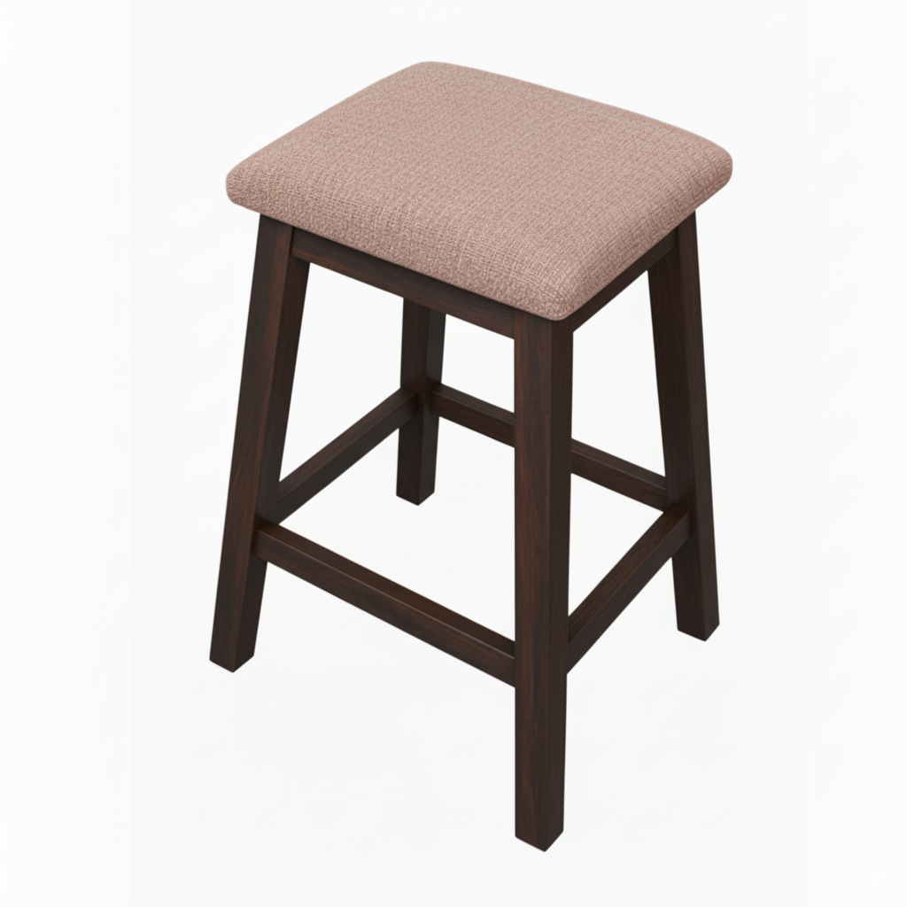 Ashton Mahogany and Fabric Bar Nook Chair