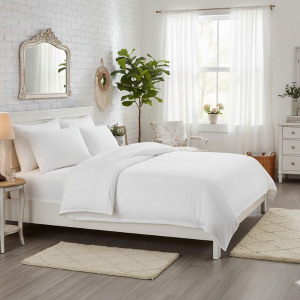 Simon Baker Vintage Washed Duvet Cover Set - White