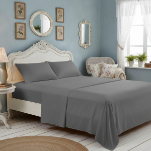 Simon Baker Vintage Washed Sheet Set - Granite