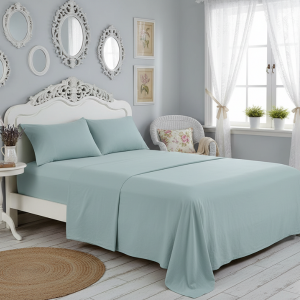 Simon Baker Vintage Washed Sheet Set - Duck Egg
