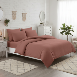 Simon Baker Vintage Washed Duvet Cover Set - Sienna