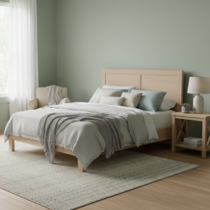 Highlands Oak Wood Bed