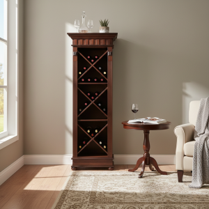 Persia Mahogany Wood Wine Rack 750mm