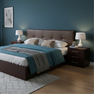Lampung Mahogany Wood Headboard - Wall-Mounted