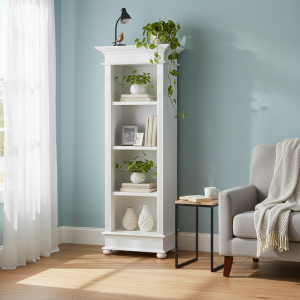 River White Bookshelf 650mm Open