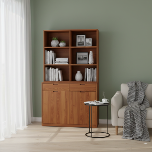Karoo Kiaat Wood Display Bookshelf