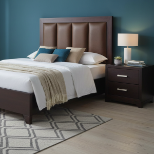 Bryson Mahogany Wood Headboard - Wall-Mounted