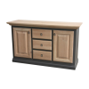 Country Grey and Oak Sideboard