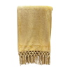 Chenille Fringe Throw Mustard