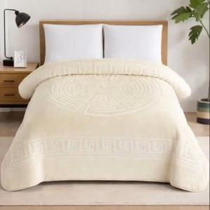 Simon Baker Athena Luxury Mink Blanket - Cream