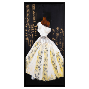 Vintage Haute Couture Mannequin Wall Art - Framed