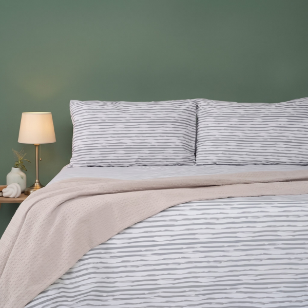 Bristol Olivia Grey Duvet Set