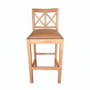 Meadow Cross Back Bar/Nook Chair – Leather