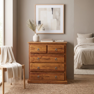 Rio Kiaat Wood Chest of Drawers