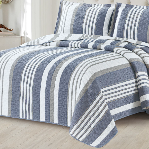 SB Almeria Bedspread - Denim (2)