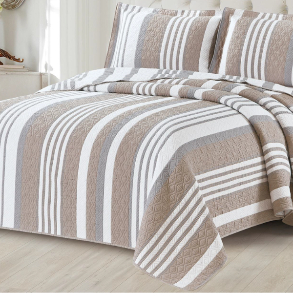 SB Almeria Bedspread - Stone (2)