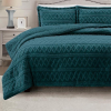 Simon Baker Brooklyn jacquard comforter set in Teal