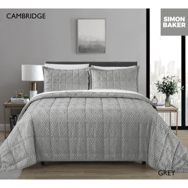 Simon Baker Cambridge Bedspread - Grey (3)