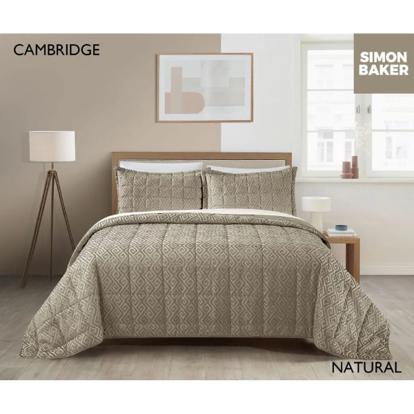 Simon Baker Cambridge Bedspread - Natural (3)