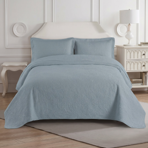 Simon Baker Paisley Bedspread - Marine