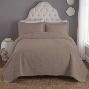 Simon Baker Paisley Bedspread - Stone