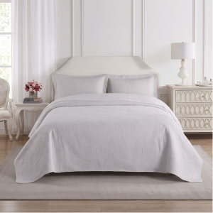 Simon Baker Paisley Bedspread - White