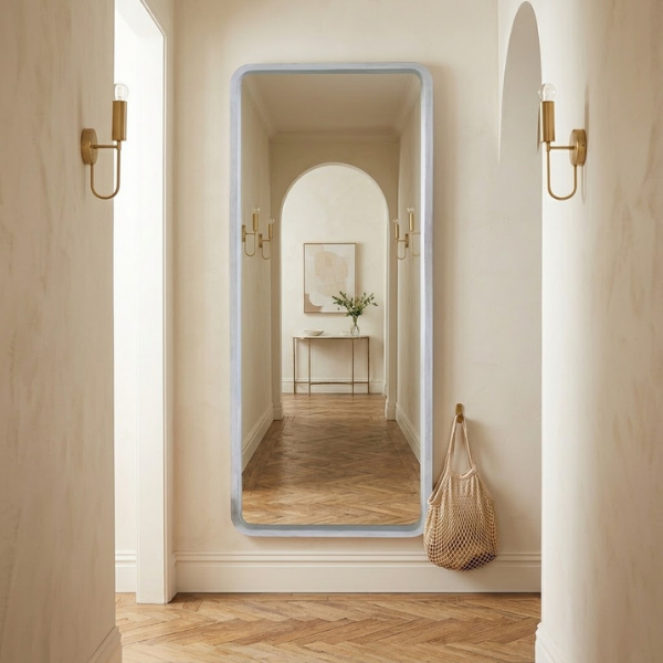 ZS080 White rectangle mirror (1)