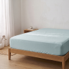 Simon Baker 300 Thread Count Egyptian Cotton Fitted Sheet - Duck Egg - Thumbnail Image 3