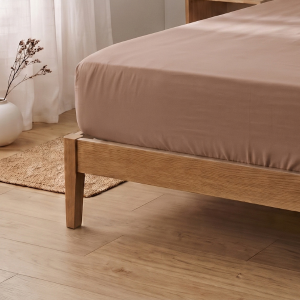 Simon Baker 300 Thread Count Egyptian Cotton Fitted Sheet - Mocha