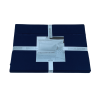 Simon Baker 300 Thread Count Egyptian Cotton Fitted Sheet - Navy - Thumbnail Image 2