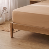 Simon Baker 300 Thread Count Egyptian Cotton Fitted Sheet - Stone - Thumbnail Image 1
