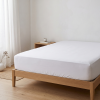 Simon Baker 300 Thread Count Egyptian Cotton Fitted Sheet - White - Thumbnail Image 3